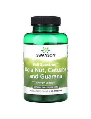 Swanson, Full Spectrum Kola Nut, Catuaba & Guarana, 90 Capsules Swanson, Full Spectrum Kola Nut, Catuaba & Guarana, 90 Capsules