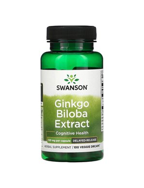 Swanson, Ginkgo Biloba Extract, 120 mg, 100 Veggie DRcaps Swanson, Ginkgo Biloba Extract, 120 mg, 100 Veggie DRcaps