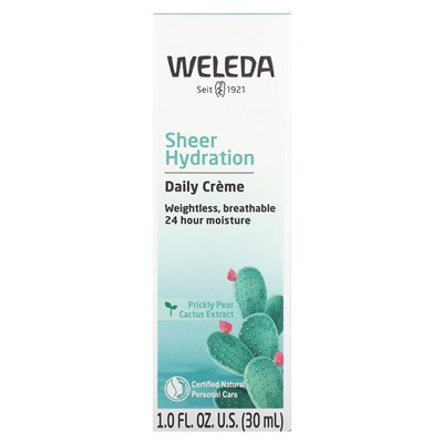 Weleda, Sheer Hydration Daily Creme, für normale bis trockene Haut, 1 fl oz (30 ml)