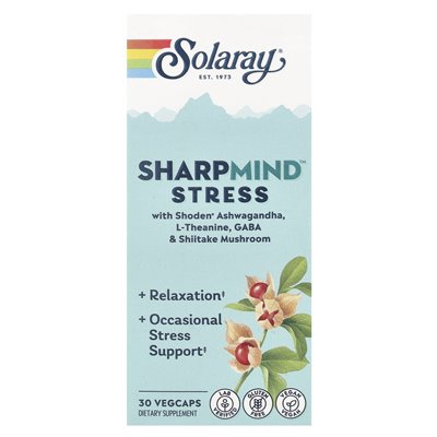 Solaray, Sharpmind ™ Stress, 30 pflanzliche Kapseln