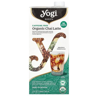 Herbata jogina, barista, organiczna chai latte, koncentrat herbaty Rooibos, bez kofeiny, 32 fl oz (946 ml) Herbata jogina, barista, organiczna chai latte, koncentrat herbaty Rooibos, bez kofeiny, 32 fl oz (946 ml)
