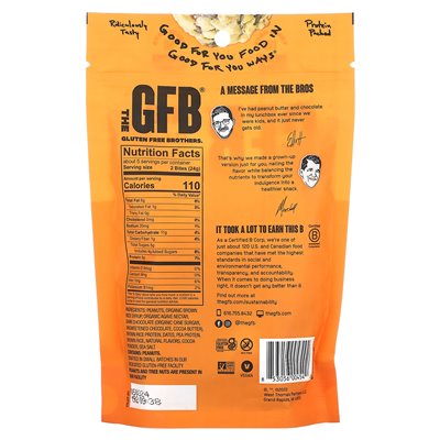 GFB, Gluten Free Bites, Dark Chocolate + Peanut Butter, 4 oz (113 g)