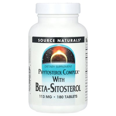 Źródło Naturals, kompleks fitosterolu z beta-sitosterolu, 340 mg, 180 tabletek (113 mg na tablet)