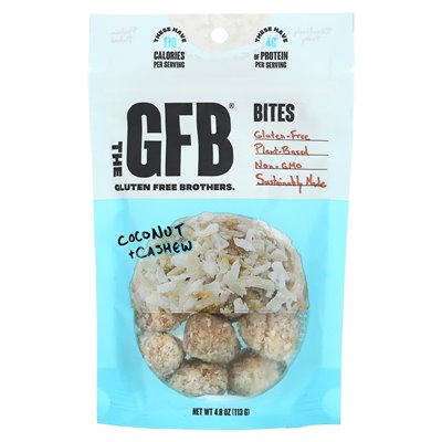 GFB, bezglutenowe ukąszenia, kokos + nerkowca, 4 uncje (113 g)