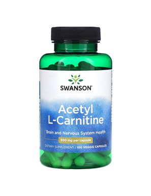 Swanson, Acetyl L-Carnitin, 500 mg, 100 vegetarische Kapseln