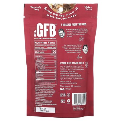 GFB, bezglutenowe ukąszenia, czekoladowe migdały Cherry, 4 uncje (113 g)