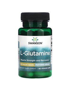 Swanson, L-Glutamin, 500 mg, 60 vegetarische Kapseln Swanson, L-Glutamin, 500 mg, 60 vegetarische Kapseln