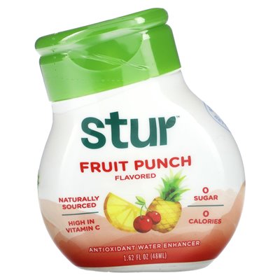 Stur, przeciwutleniaczowy wzmacniacz wody, Punch Fruit, 1,62 Fl Oz (48 ml)