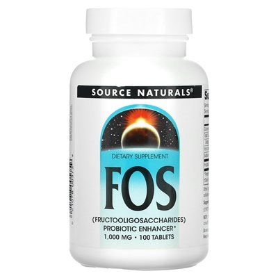 Source Naturals, FOS, 1000mg, 100 tablets
