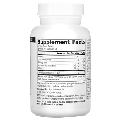 Source Naturals, FOS, 1000mg, 100 tablets