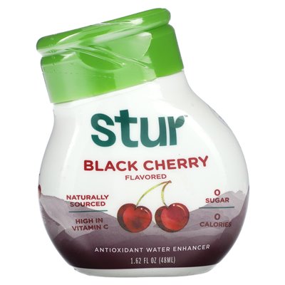 Stur, Antioxidant Water Booster, Black Cherry, 1.62 Fl Oz (48 ml)