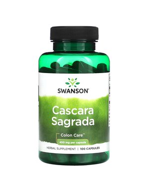 Swanson, Cascara Sagrada, 450mg, 100 Capsules