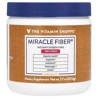 The Vitamin Shoppe, Miracle Fibre, Fruit Punch, 7,7 uncji (217,6 g)