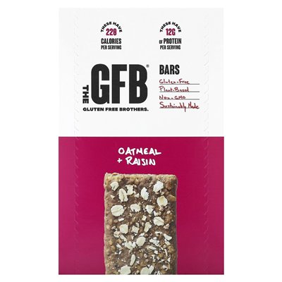 GFB, pręty bezglutenowe, pręty rodzynowe owsiane, 12 barów, 2,05 uncji (58 g)