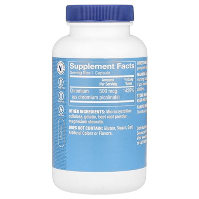 Witaminy Shoppe, chrom picolinate, 500 mcg, 300 kapsułek