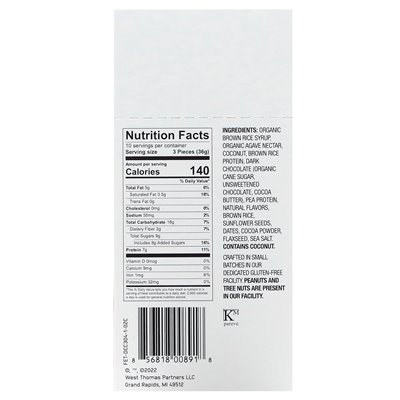 GFB, Glutenfreie Häppchen, Zartbitterschokolade + Kokosnuss, 10er-Packung, 1,2 oz (36 g)
