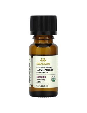 Swanson, Certified Organic Essential Oil, Lavender, 0.5 fl oz (15 ml) Swanson, Certified Organic Essential Oil, Lavender, 0.5 fl oz (15 ml)