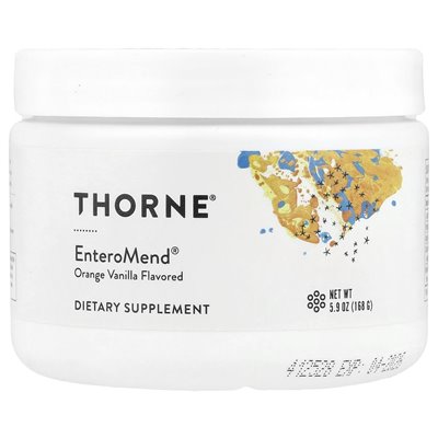 Thorne, Enteromend®, Orange wanilia, 5,9 uncji (168 g)