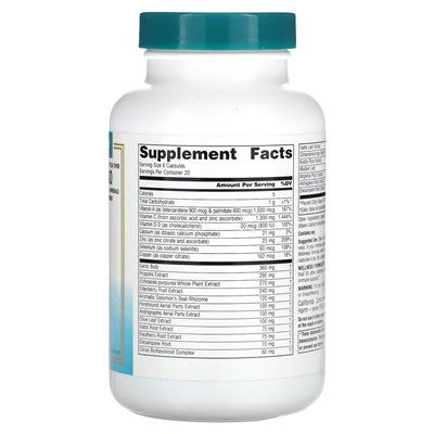 Źródło Naturals, Wellness Formuła, zaawansowane wsparcie immunologiczne, 120 kapsułek