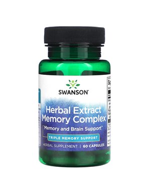 Swanson, Memory Complex Herbal Extract, 60 Capsules Swanson, Memory Complex Herbal Extract, 60 Capsules