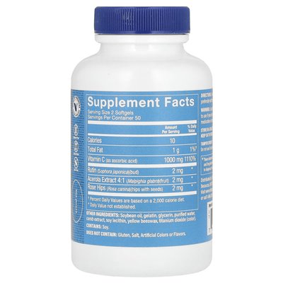 Witaminy Shoppe, witamina C, 1000 mg, 100 miękkich (500 mg na miękką)