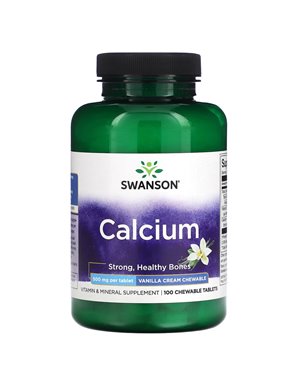 Swanson, Calcium, Vanillecreme, 500 mg, 100 Kautabletten