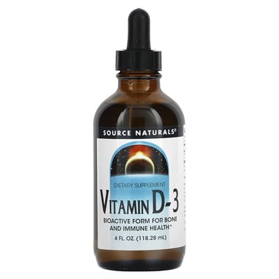 Source Naturals, Vitamin D-3, 4 Fl Oz (118,28 ml)