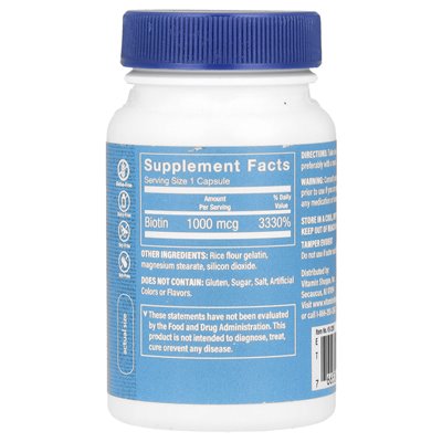 The Vitamin Shoppe, biotyna, 1000 mcg, 100 kapsułek