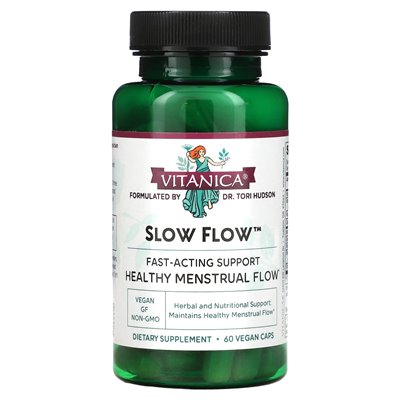 Vitanica, Slow Flow, Gesunde Menstruationsblutung, 60 vegane Kapseln