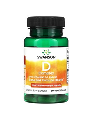Swanson, D-Komplex mit Vitamin D2 und D3, 2.000 IE (50 mcg), 60 vegetarische Kapseln Swanson, D-Komplex mit Vitamin D2 und D3, 2.000 IE (50 mcg), 60 vegetarische Kapseln