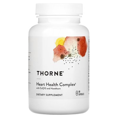 Thorne, Heart Health Complex z CoQ10 i Hawthorn, 90 kapsułek Thorne, Heart Health Complex z CoQ10 i Hawthorn, 90 kapsułek