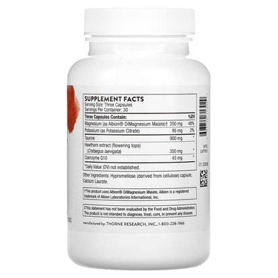 Thorne, Heart Health Complex z CoQ10 i Hawthorn, 90 kapsułek Thorne, Heart Health Complex z CoQ10 i Hawthorn, 90 kapsułek