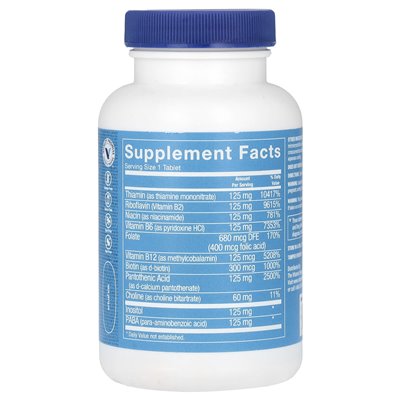Witaminy Shoppe, B-Complex 125, 100 tabletek