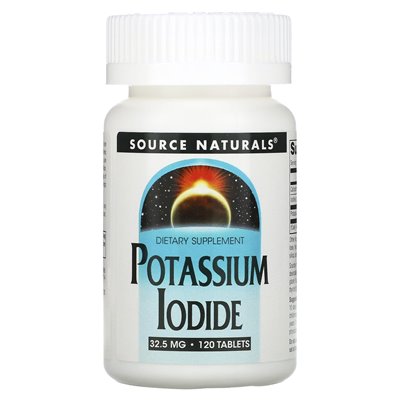 Źródło Naturals, jodek potasu, 32,5 mg, 120 tabletek Źródło Naturals, jodek potasu, 32,5 mg, 120 tabletek