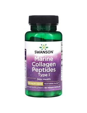 Swanson, Marine Kollagenpeptide Typ 1, 500 mg, 60 vegetarische Kapseln Swanson, Marine Kollagenpeptide Typ 1, 500 mg, 60 vegetarische Kapseln