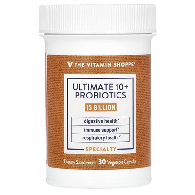 The Vitamin Shoppe, Ultimate 10+ probiotyki, 13 miliardów CFU, 30 kapsułek warzywnych