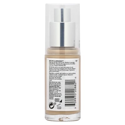 Revlon, Iluminans, Skin Foundation, 117 Light Beige, 1 Fl Oz (30 ml)