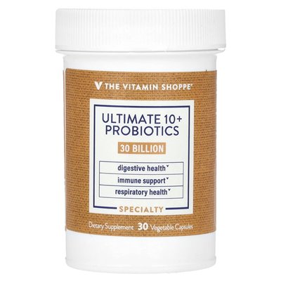 The Vitamin Shoppe, Ultimate 10+ probiotyki, 30 miliardów CFU, 30 kapsułek warzywnych