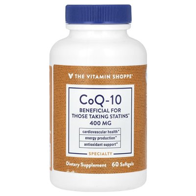 Witaminy Shoppe, COQ-10, 400 mg, 60 miękkich