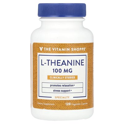 Witaminy Shoppe, L-teanina, 100 mg, 120 kapsułek warzywnych