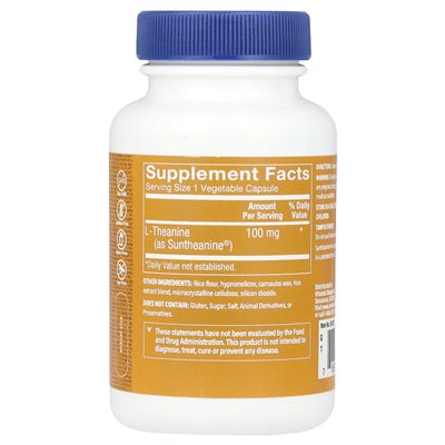 Witaminy Shoppe, L-teanina, 100 mg, 120 kapsułek warzywnych