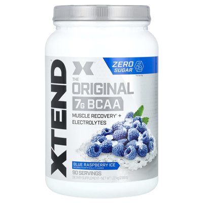 Xtend, oryginalny 7G BCAA, Blue Raspberry Ice, 2,68 funtów (1,22 kg) Xtend, oryginalny 7G BCAA, Blue Raspberry Ice, 2,68 funtów (1,22 kg)