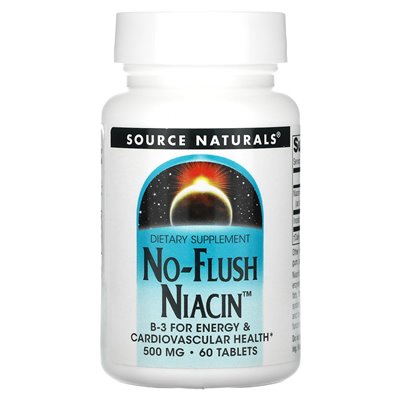 Źródło Naturals, Niacin, 500 mg, 60 tabletek Źródło Naturals, Niacin, 500 mg, 60 tabletek