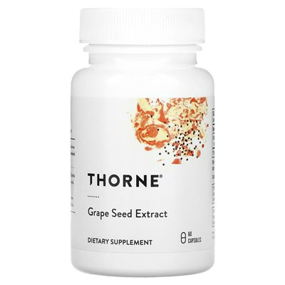 Thorne, ekstrakt z nasion winogron, 60 kapsułek Thorne, ekstrakt z nasion winogron, 60 kapsułek
