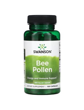 Swanson, Bee Pollen, 400mg, 100 Capsules