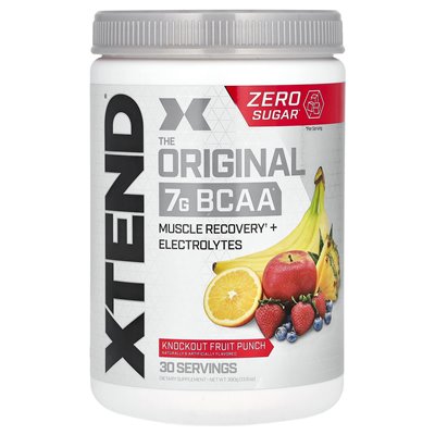 Xtend, oryginalny 7G BCAA, nokaut owocowy Punch, 13,8 uncji (390 g) Xtend, oryginalny 7G BCAA, nokaut owocowy Punch, 13,8 uncji (390 g)
