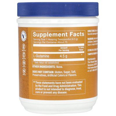 Witaminy Shoppe, proszek L-glutaminowy, 12 uncji (340 g)