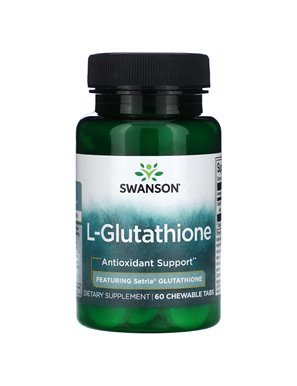 Swanson, L-Glutation, 60 Żucalnych Tabletek