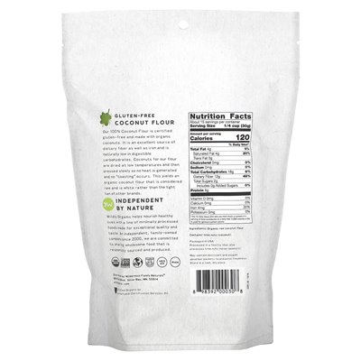 Crazy Organic Glutenfreies Kokosmehl, 16 oz (454 g)
