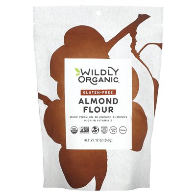 Crazy Organic glutenfreies Mandelmehl, 12 oz (340 g)